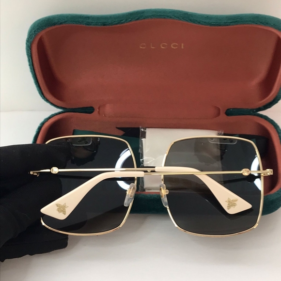 New - 💯 Original Gucci GG0414S 002 60 Unisex Sunglasses - Picture 8 of 15